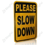 Reflective Aluminum Sign - Custom Stop Slow Down Road Signs Parking Temporary Aluminum Yard Road Security Sign